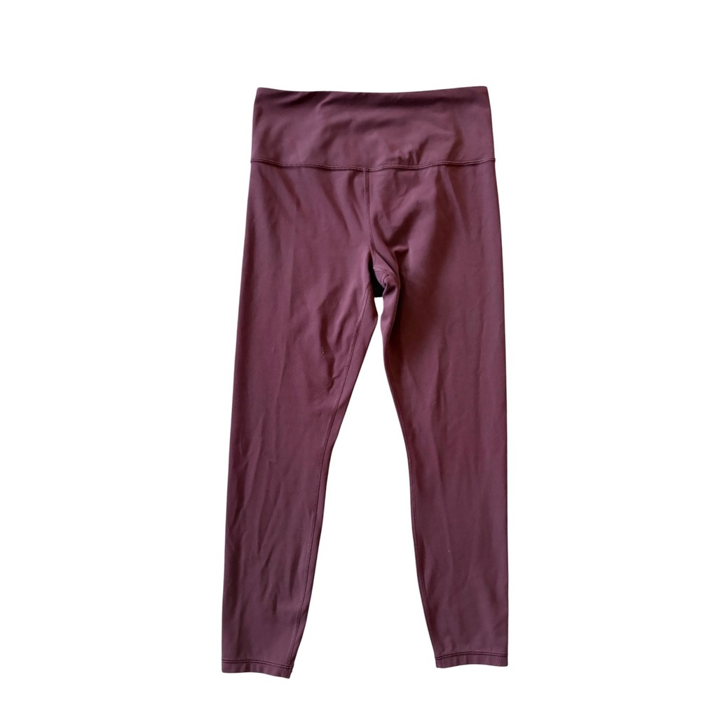 Athleta Ultra High Rise Elation 7/8 Tight Leggings Size Medium Burgundy Plum